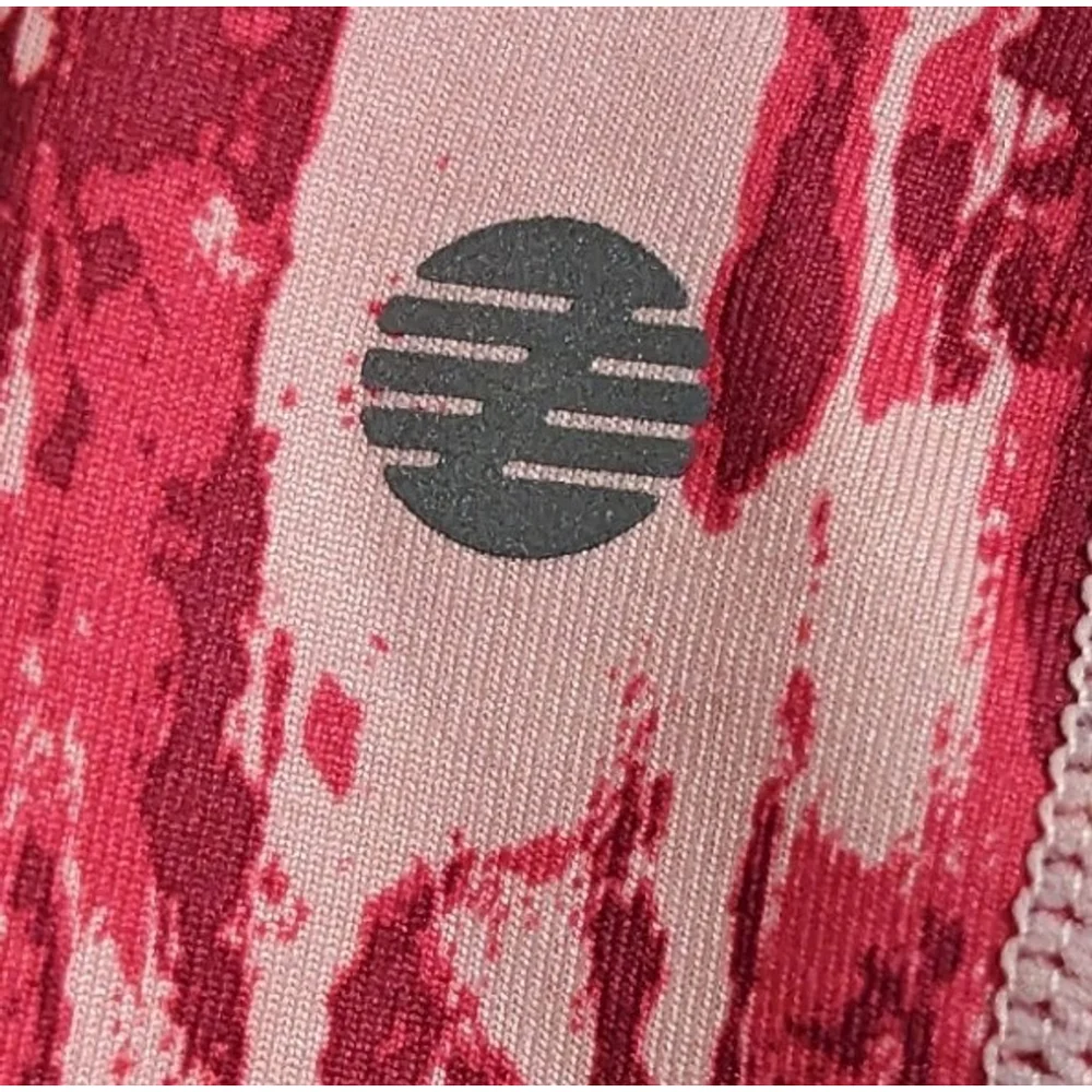 Zella Leggings Girl Lrg Pink Print Athletic High Waist Yoga Pockets NWOT